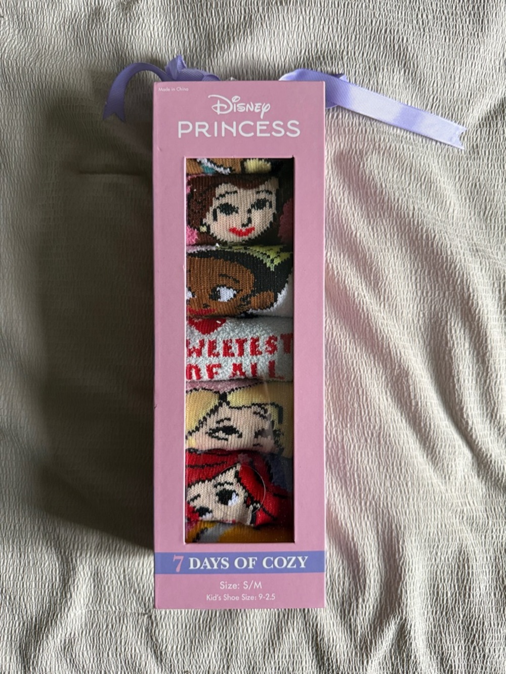 Disney Princess Cozy Character Sock Gift Set - Pink